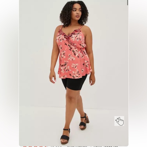 Torrid Georgette Ruffle Front Cami - Picture 3 of 6